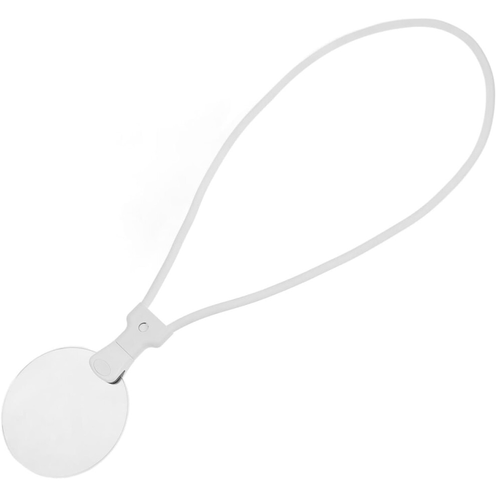 Hkhbjs White Reading Magnifying Glass Magnifier For Embroidery Neck Hanging Magnifier