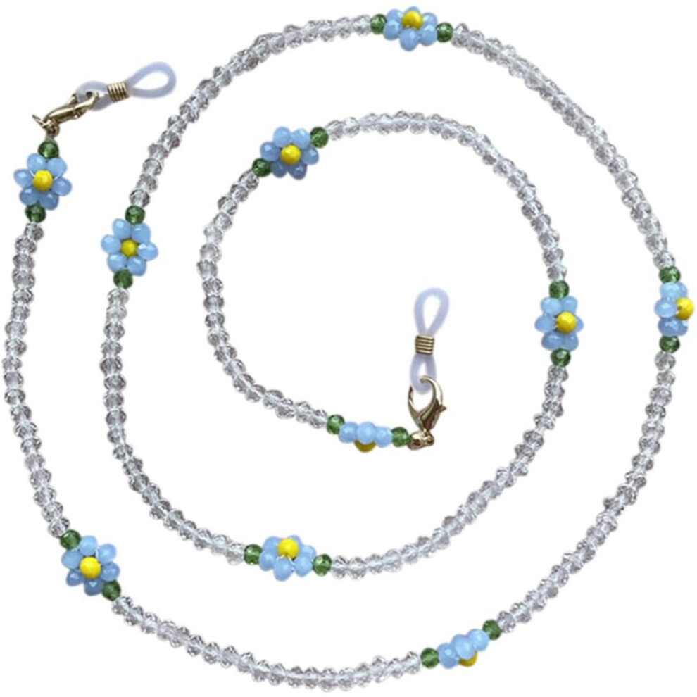 Hkhbjs Stylish Crystal Beads Eyeglasses Chain Multi Purpose Mask Hanging Sweater Hanging Chain