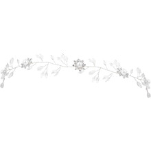 Chic Strass coroa chapéu para casamentos liga artesanal noiva cabelo Décor