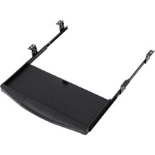 Ausziehbare Tastaturablage 52,5 x 23 cm, ergonomischer Schreibtisch-Organizer aus Aluminiumlegierung und PP im Schubladenstil