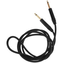 Doppelt geschirmtes Instrumentenkabel, 2 m, 6,35 mm vergoldete 6,35-mm-Klinkenstecker, Kupferdraht