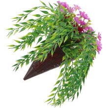 Künstlicher Hängeblumenkorb aus Kunststoff für die Haustür – lebensechte, elegante Wanddekoration