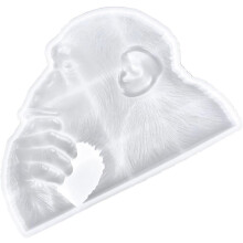 DIY-Gorilla-Silikonform, antihaftbeschichtet, 3D-Gorilla-Dekorationsform aus Silikon
