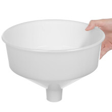 Ferramenta de cozinha de funil de plástico grande para transferência de líquido com design de boca ampla adequado