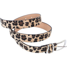 2er-Pack breite Taillengürtel mit Leopardenmuster für Damen, verstellbar, aus PU, Vintage-Stil, mit Dornschließe, schützend