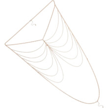 Collier de corps élégant pour femme, chaîne de poitrine, bijou de corps pour tenue de plage ou soirée.