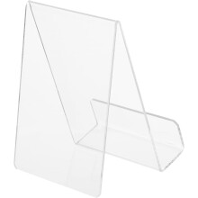 Présentoir à livres (1 pièce) - Étagère transparente pour magazines - Support simple pour bureau