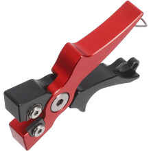 Mini tijeras cortadoras de hilo de pesca con bloqueo, alicates de pesca portátiles y compactos de aleación de aluminio.