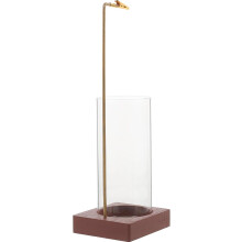 Räucherstäbchenhalter aus Glas mit Befestigungsclip, feuerfest, Aromatherapie-Dekoration für Zuhause