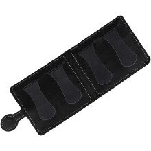 Tragbare Gitarrenplektrum-Tasche aus Leder, leicht zu transportieren, kompakter Plektrumhalter für Musiker