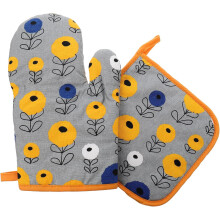 Hitzeisolierendes Topflappen-Set aus Baumwolle, rutschfest und einfach zu verwenden, für optimalen Schutz beim Kochen und Backen in der Küche