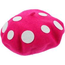 Pilz-Baskenmütze, Kawaii-Filzhut für Halloween-Kostümpartys, Erwachsene, Jungen und Mädchen, Pilzmütze, Cosplay-Accessoire