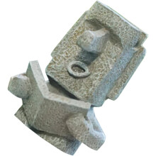 Stone Man Pen assento resina Ilha de Páscoa cabeça óculos suporte para óculos suporte de caneta de área de trabalho