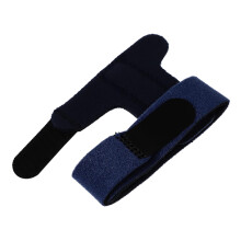 Atmungsaktive Fingerstreckschiene mit verstellbarem Fixiergurt, blaue Fingerschiene