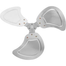 Pales de rechange pour ventilateur sur pied de 18 pouces, en aluminium argenté, fonctionnement silencieux et circulation d'air efficace.
