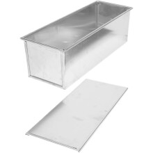 Moule à pain rectangulaire antiadhésif en métal avec couvercle