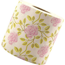 Papier toilette imprimé en pâte de bambou à motif floral fantaisie