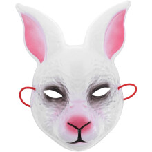 Halloween Coelho Máscara Coelho assustador Cosplay máscara brincadeira longas orelhas bonito animal traje acessório