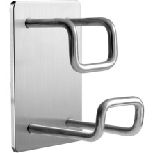 Moderner Wandhaken aus silberfarbenem Edelstahl für Waschbecken – Bohrfreies Design