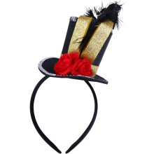 Hat Headdress for Boys and Girls Performance Props Halloween Hair Band Mini Hat Hair Accessories for Festival