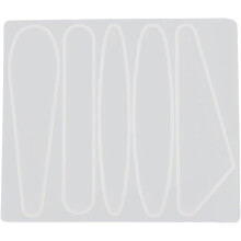 Molde de clipe de cabelo de silicone DIY moldes de pinça de cabelo de resina geométrica para acessórios de cabeça artesanato, conjunto de 3pcs