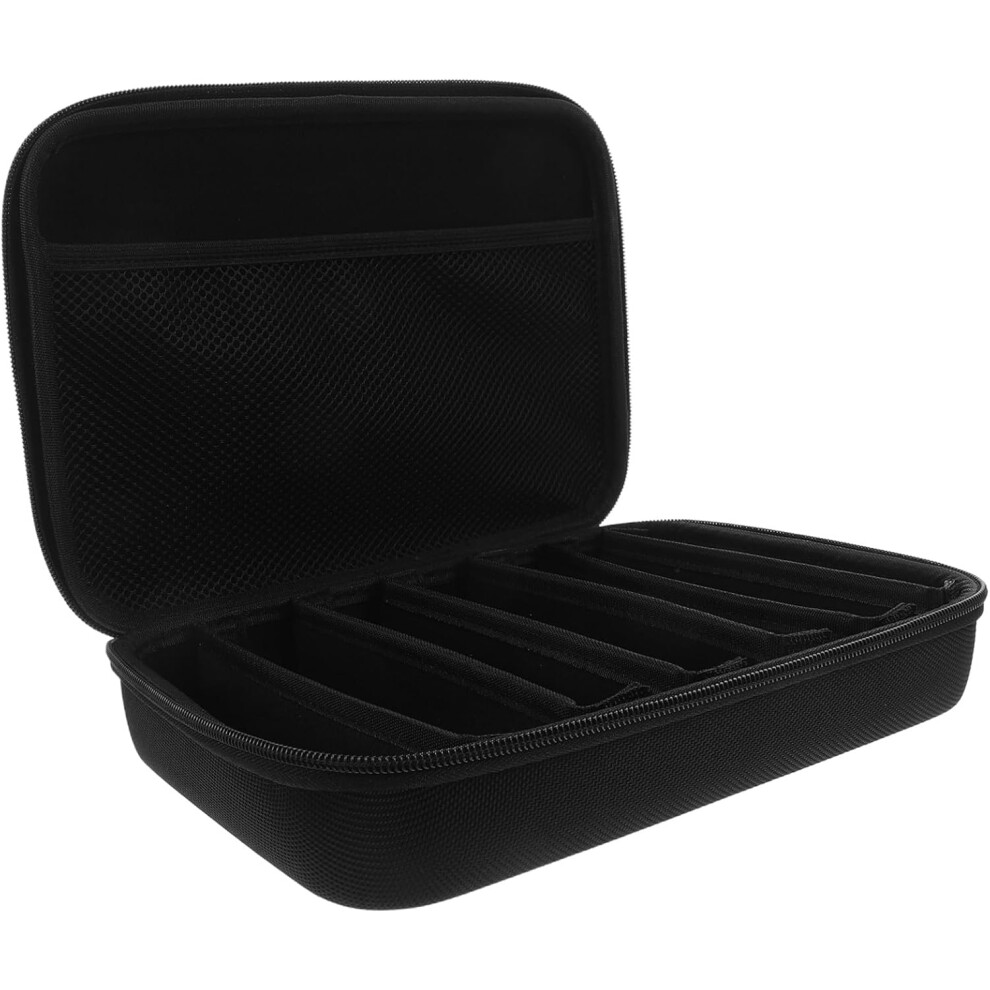Hkhbjs Black Hard Eyeglasses Storage Bag Portable Travel Glasses Organizer Case