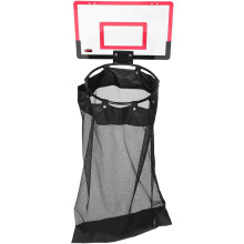 Panier à linge suspendu à une porte, en maille légère, avec panier en forme d'anneau de basket-ball