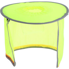Safety Helmet Sun Shield Hard Hat Attachment with Fluorescent Yellow Full Brim Neck Shade Elastic