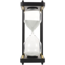 Sanduhr aus Massivholz mit Glas- und Aluminiumoxidrohr