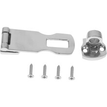 Heavy Duty 316 Stainless Steel Door Latch Hasp Lock with Swivel Padlock Eye Bracket