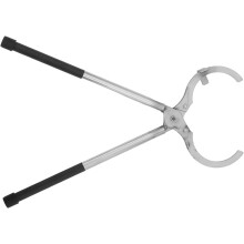 Pince à creuset pour four de fusion, manche long en acier inoxydable, pour creuset en graphite de 3 à 4 kg, fusion de métaux et bijoux.