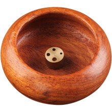 Schalenförmiges Räuchergefäß, dekoratives Räuchertablett aus Holz und Kupfer, entspannend, luftreinigend, zartes Tischaccessoire
