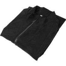 Wasserdichte Tierpflegeschürze für Damen, schwarz, mittellange Ärmel, Tierkosmetiker-Uniform