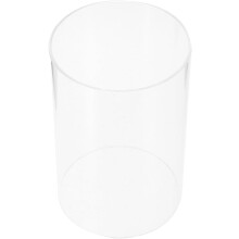 Glas-Windlicht-Kerzenhalter-Hülle, Glas-Kerzenschutz, zylinderförmig, 15 x 10 cm, minimalistisch und elegant