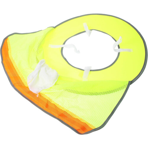 High Visibility Hard Hat Sun Visor Brim Mesh Sunshade with Reflective Stripe
