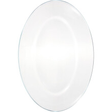 Bruchsichere Servierplatte aus gehärtetem Glas mit zartem, schlichtem Design