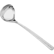 Saucenlöffel aus Edelstahl mit gehämmertem Muster für präzises Portionieren und einfache Reinigung