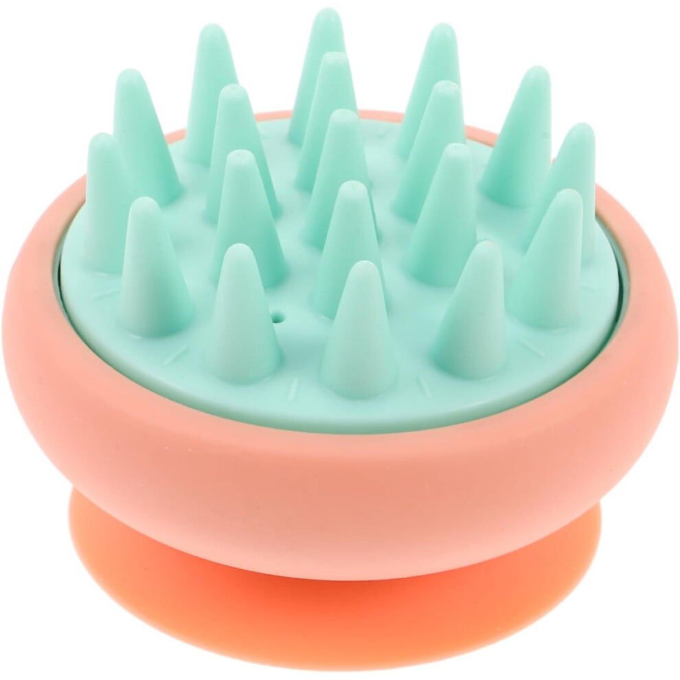 Hkhbjs Pink Handheld Home Massage Hair Brush Silicone Hair Shampoo Scrubber