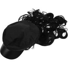 Damen-Lockenperücke, modische einteilige Haarverlängerung, natürliche schwarze Farbe
