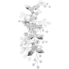 Blumen-Strass-Haarrebe, funkelnder Haarschmuck für Bräute