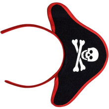 Piratenhut-Haarreif und Halloween-Party-Cosplay-Haarreif Piratenkopfschmuck-Requisite für Kostümaccessoires
