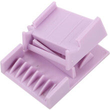 Drewniane stojaki na domino i płytki z literami, 19 cm, naturalne drewno, zestaw 3 szt.