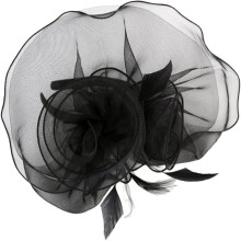 Eleganter Federkopfschmuck, Party-Kopfbedeckung, kreative Organza-Haarspange, Haarnadel, Haarband, dekorative Federn