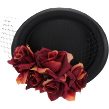 Dekorativer Partyhut für Damen, leichtes Satinmaterial, eleganter und stilvoller kleiner Fascinator-Hut