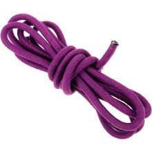 Corde de gymnastique en coton violet, flexible et multifonctionnelle, accessoire de gym