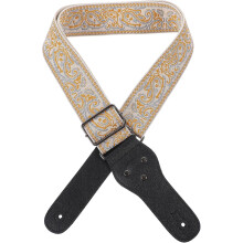 Curea de chitară cu pene și încuietori, broderie artizanală, nailon, piele, reglabilă