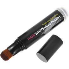 Lápiz corrector de tinte para el cabello, 1 unidad, negro, retoque temporal para raíces y cobertura de canas.