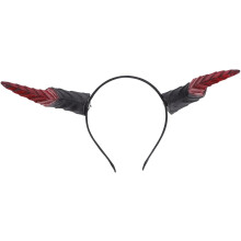 Abnehmbares Hornstirnband Dämonen-Cosplay Teufelskopfschmuck Ziegenhornstirnband