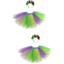 Grasstirnband und Tutu-Rock für Damen – Lustige Karnevalskostüm-Accessoires