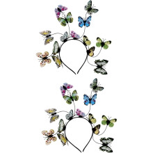 Bandeau papillon pour femme, ornement coloré pour cheveux.